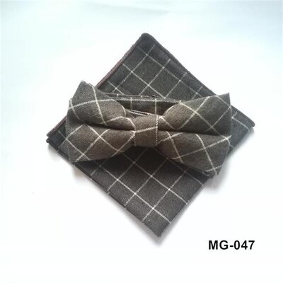 meeste kikilipsu taskuräti komplekt Check kikisõlm Klassikaline puuvill Jacquard Kootud Meeste Butterfly BowTie Tasku kandiline kostüümid