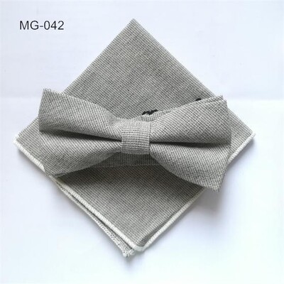 meeste kikilipsu taskuräti komplekt Check kikisõlm Klassikaline puuvill Jacquard Kootud Meeste Butterfly BowTie Tasku kandiline kostüümid