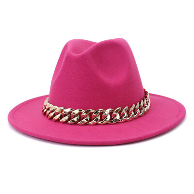 QBHAT Melns un sarkans savārstījums Fedoras Cepure sievietēm Vīriešiem Unisex Baznīcas cepure ar platām malām ballītes gradienta Džeza top cepure шапка