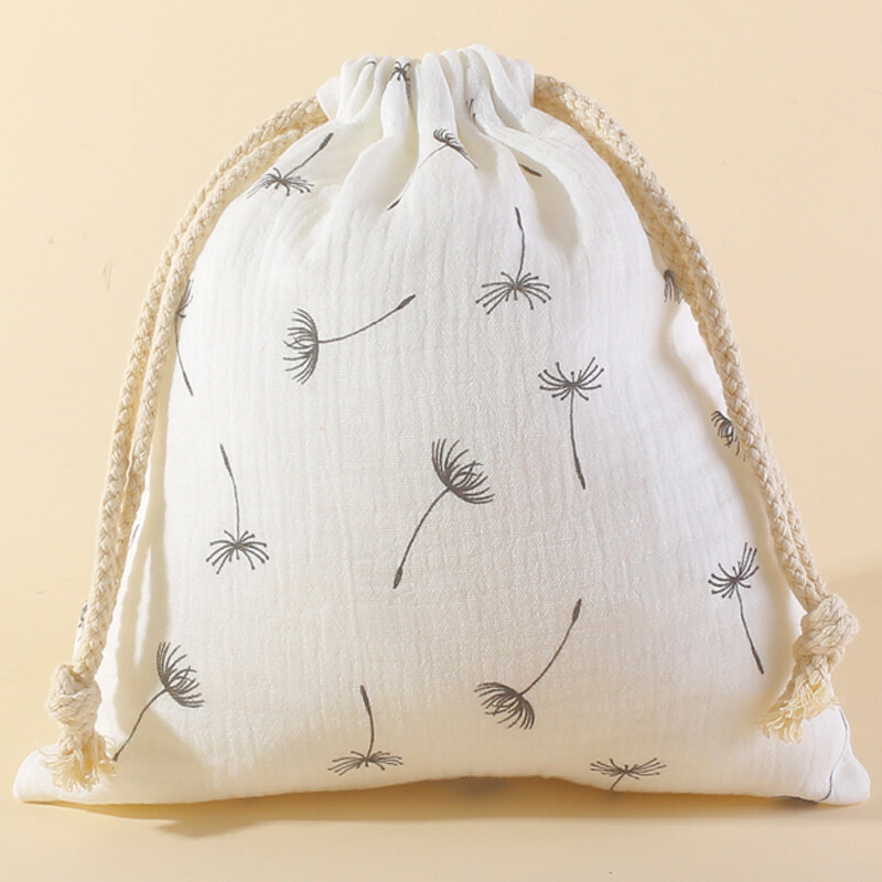 3 bucăți pentru cărucior din muselină din bumbac, buzunar pentru agățat, prosop pentru bebeluși, husă pentru scutece, saci de depozitare cu șnur pentru bebeluși