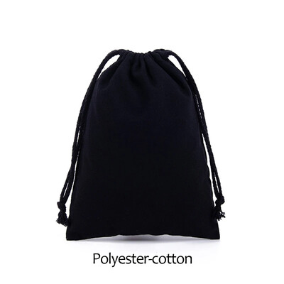 Pungă de ambalare pentru cadou din pânză de bumbac Saci de depozitare cu șnur Saci de pânză albă pentru bomboane Husă reutilizabilă Articole diverse pentru casă Organizați saci