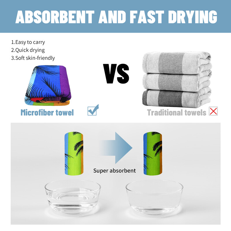 MUTAO mikropluošto plaukų žiedas Spausdintas paplūdimio rankšluostis Alpinizmas į kalnus Joga Beach Plaukimas bėgimui sugeriantis minkštas rankšluostis