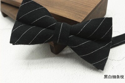 Klasiskas kokvilnas tauriņi vīriešiem Khaki balti tauriņi sievietēm ikdienas ikdienas tauriņš, svītrains tauriņš, kāzu bankets