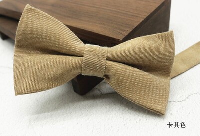 Klasiskas kokvilnas tauriņi vīriešiem Khaki balti tauriņi sievietēm ikdienas ikdienas tauriņš, svītrains tauriņš, kāzu bankets