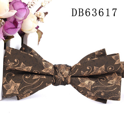 Нова жакардова мъжка папийонка Класически костюми Папийонки за мъже Жени Папийонка възел за младоженеца Папийонки за парти Сватбени папийонки за подаръци