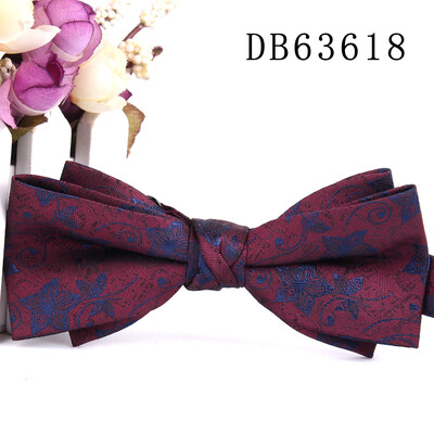 Нова жакардова мъжка папийонка Класически костюми Папийонки за мъже Жени Папийонка възел за младоженеца Папийонки за парти Сватбени папийонки за подаръци