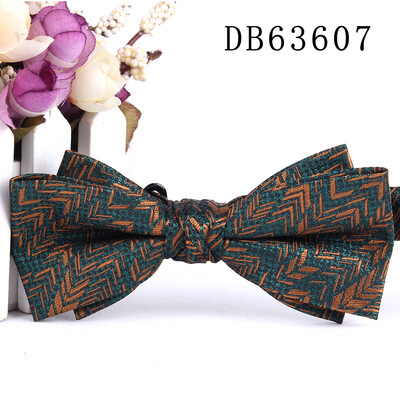 Нова жакардова мъжка папийонка Класически костюми Папийонки за мъже Жени Папийонка възел за младоженеца Папийонки за парти Сватбени папийонки за подаръци