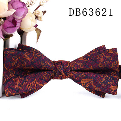 Нова жакардова мъжка папийонка Класически костюми Папийонки за мъже Жени Папийонка възел за младоженеца Папийонки за парти Сватбени папийонки за подаръци