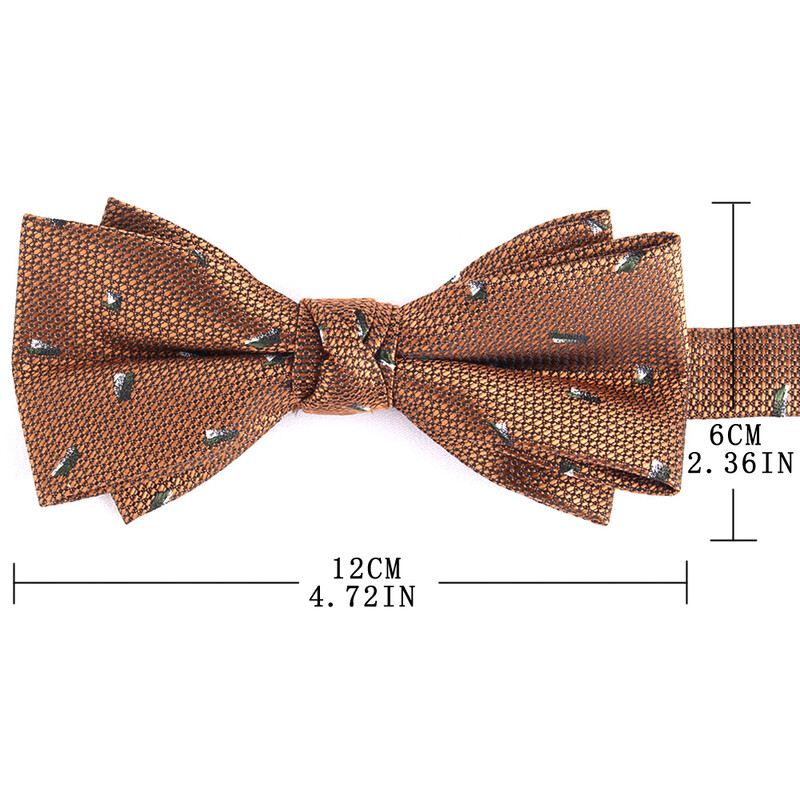 Нова жакардова мъжка папийонка Класически костюми Папийонки за мъже Жени Папийонка възел за младоженеца Папийонки за парти Сватбени папийонки за подаръци