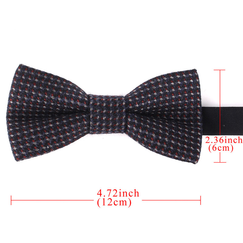 Papion nou de lână Papion de iarnă pentru bărbați, femei, papion, bărbați adulți, papion din lână, cravate, pentru petrecere, papion pentru cadouri