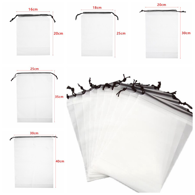 Geantă de depozitare de călătorie pentru încălțăminte portabilă Organzier pentru valiză cu șnur Organzier transparent pentru lenjerie de corp Geantă de depozitare pentru machiaj