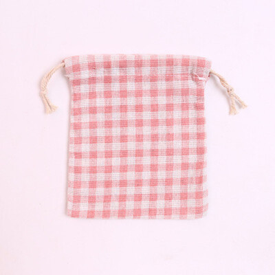 Pachet de depozitare din bumbac cu căpșuni Flamingo Geantă cu șnur Poșetă mică de călătorie pentru femei Geantă mică din pânză Husă pentru cadou de Crăciun