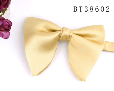 Сватбена папийонка за младоженеца. Голяма папийонка за мъже, жени. Голяма папийонка с възел за възрастни, плътни папийонки.