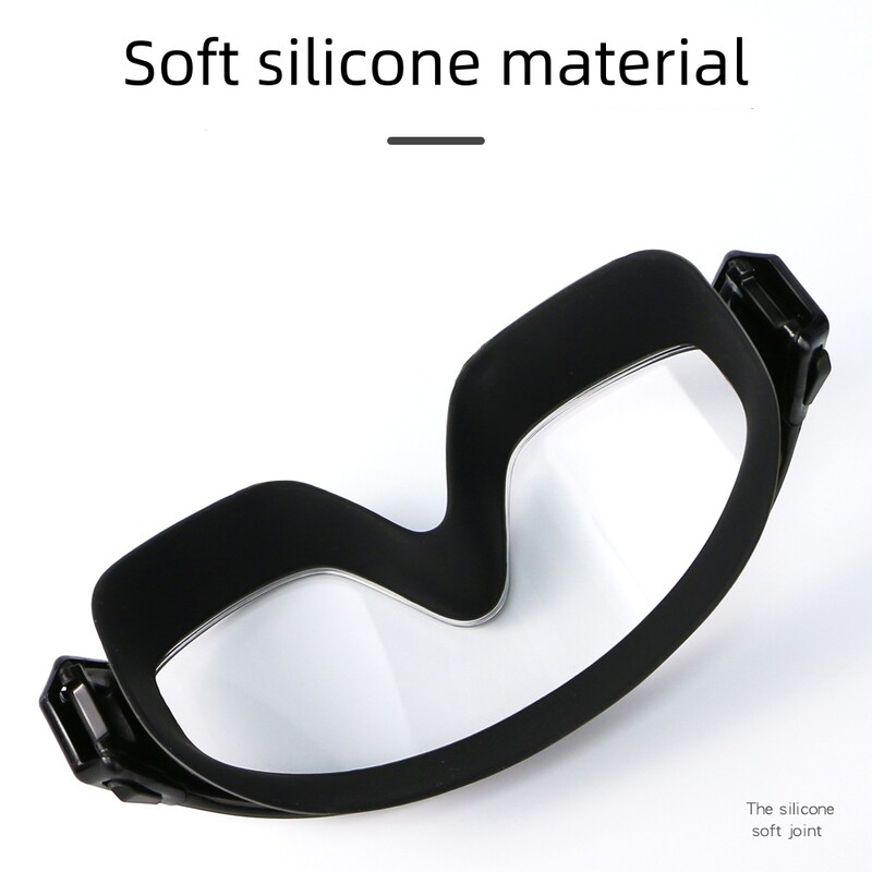 Ochelari de înot cu cadru mare pentru adulți, cu dopuri pentru urechi, pentru bărbați și femei, profesionali, de înaltă definiție, anti-aburire, silicon