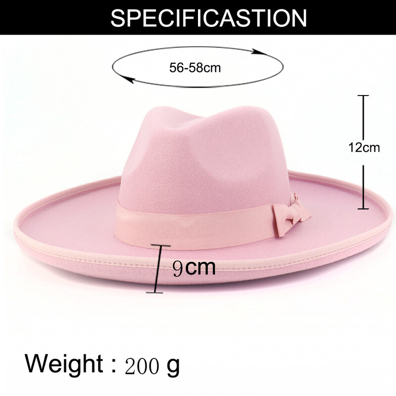 Pălărie Fedora de jazz din pâslă de lână Dragon Phoenix cu papion turnup Pălărie de top de petrecere cu boruri late pentru bărbați, femei, șapcă Panama de nuntă vintage