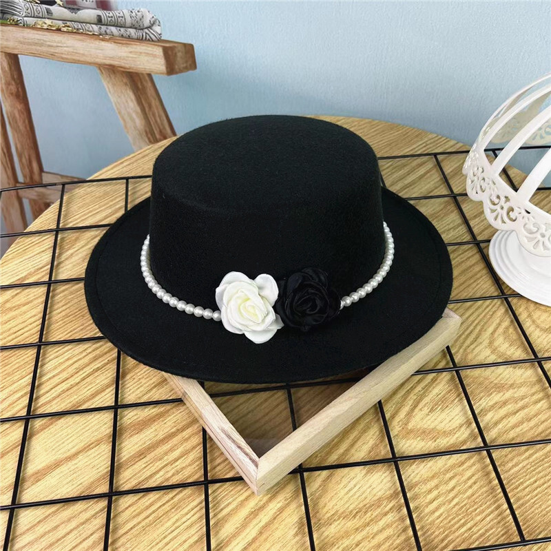 Moda Culoare Solidă Clasică Negru Elastic Fedora Pălărie Doamnelor Păslă de Lână Pălării Jazz Fete Elegante Femei Şapcă Panama Trilby cu boruri late