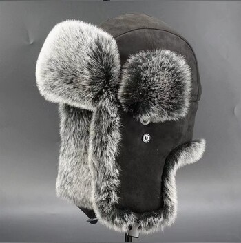 Мъжки зимен Trapper Aviator Trooper Earflap Топла руска водоустойчива ски шапка Bomber Cap Руски топли протектори за уши Шапки