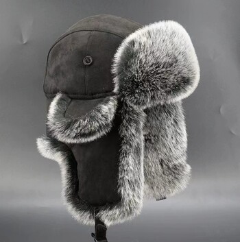 Мъжки зимен Trapper Aviator Trooper Earflap Топла руска водоустойчива ски шапка Bomber Cap Руски топли протектори за уши Шапки