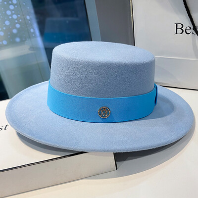 Pălării Fedora pentru femei, la modă, elegante, șapci, rochie melon, biserică Panama, nuntă, cu bandă, pălărie, bărbați, pălărie de jazz din pâslă
