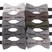 Vunene leptir-mašne Vjenčanje Leptir-mašne za muškarce Žene Leptir-mašne s čvorom za odrasle Siva leptir-mašne Kravate Party Muške vunene leptir-mašne za darove