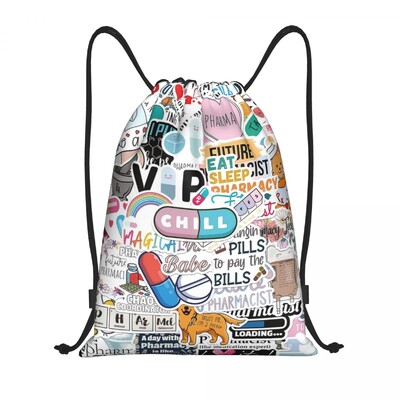 Pielāgotas anestēzijas zāļu etiķetes Savelkamās aukliņas mugursoma sievietēm Vīriešu sporta vingrošanas soma salokāma medicīnas māsas apmācības soma