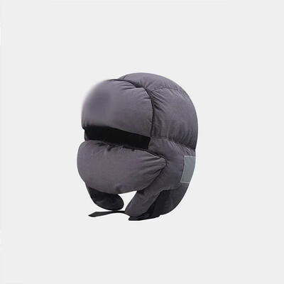 New Japan Korea Minimalist Down Jacket Bumbac Bomber Pălărie pentru bărbați Mască de iarnă Pălărie de schi Protecție împotriva vântului pentru urechi Berici de ciclism