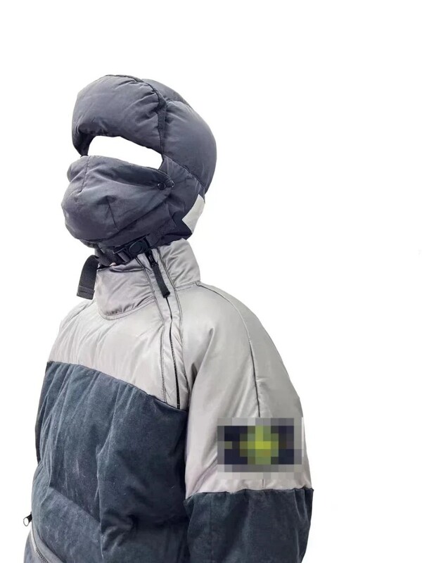 New Japan Korea Minimalist Down Jacket Bumbac Bomber Pălărie pentru bărbați Mască de iarnă Pălărie de schi Protecție împotriva vântului pentru urechi Berici de ciclism