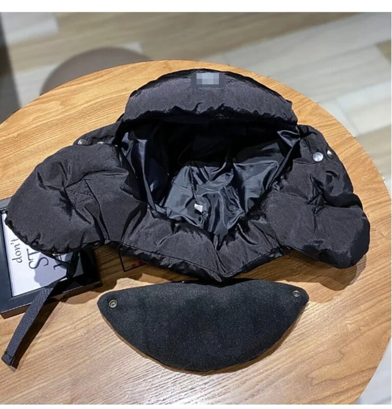 New Japan Korea Minimalist Down Jacket Bumbac Bomber Pălărie pentru bărbați Mască de iarnă Pălărie de schi Protecție împotriva vântului pentru urechi Berici de ciclism