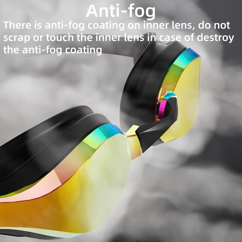 Ochelari de înot profesioniști unisex pentru curse, lentile HD și ochelari de înot anti-aburire pentru adulți