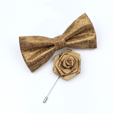 Uus korgist puidust kikilipsu komplekt meeste uudne käsitsi valmistatud lilleline ühevärviline kikilipsu pross peigmehele pulmapeo retro ülikonna aksessuaarid