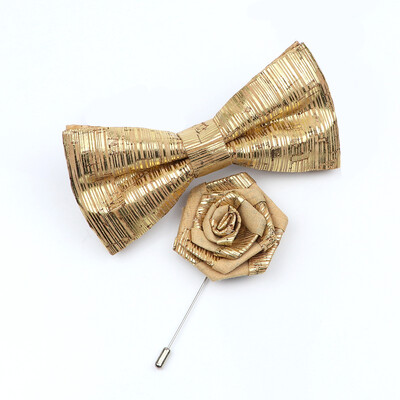 Uus korgist puidust kikilipsu komplekt meeste uudne käsitsi valmistatud lilleline ühevärviline kikilipsu pross peigmehele pulmapeo retro ülikonna aksessuaarid