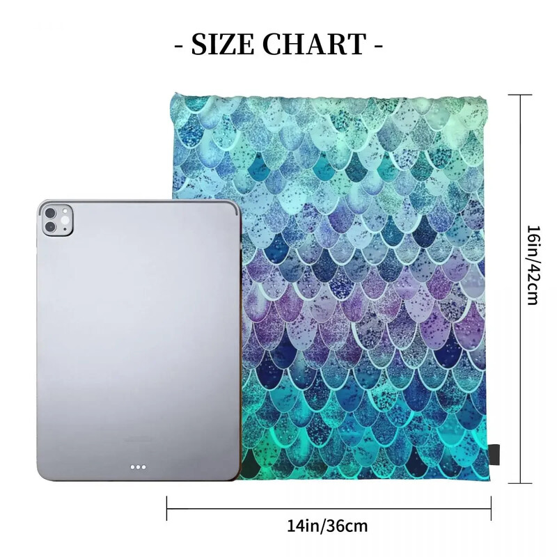 Rucsacuri cu curcubeu cu sirenă magică Genți portabile cu șnur Pachet cu șnur de buzunar Geantă de sport Geanta pentru bărbați, femeie, școală