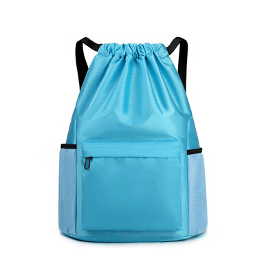 Rucsac sport cu șnur Rucsac cu șnur Rucsac cu capacitate mare Sală de sport Swim Beach pentru femei și bărbați pentru a ține zilnic