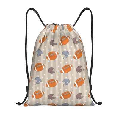 Pielāgoti regbija bumbu izšūšanas aukliņu mugursomas somas vīriešiem sievietēm vieglas sporta zāles somas maisi ceļošanai