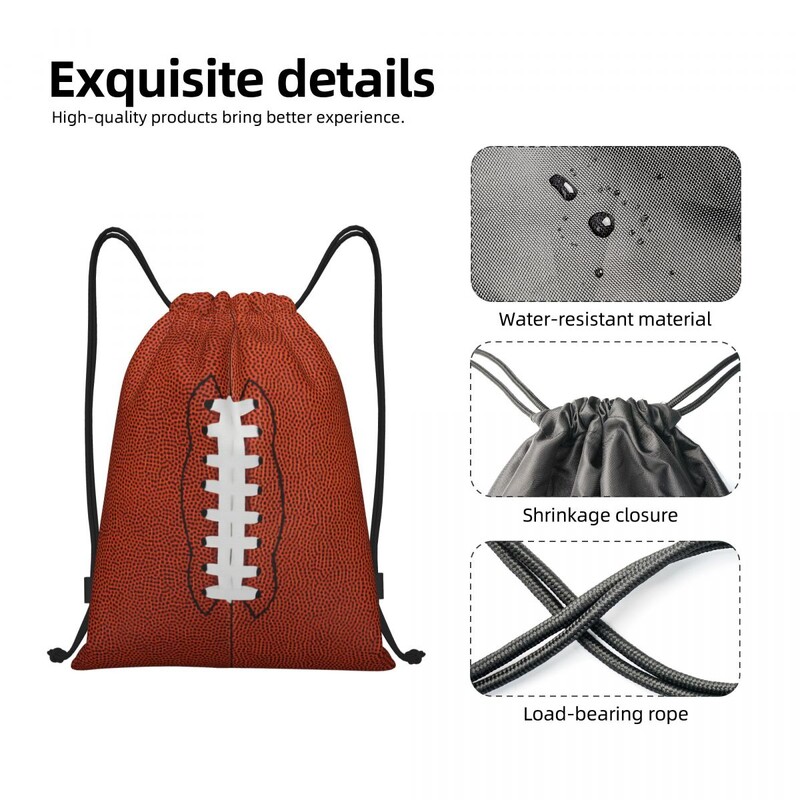 Pielāgoti regbija bumbu izšūšanas aukliņu mugursomas somas vīriešiem sievietēm vieglas sporta zāles somas maisi ceļošanai