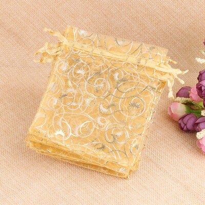 50 bucăți/lot 10x15cm 4x6inch plasă din organza pungă cu șnur pentru pungă de parfum pentru cosmetice