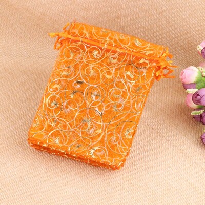 50 bucăți/lot 10x15cm 4x6inch plasă din organza pungă cu șnur pentru pungă de parfum pentru cosmetice