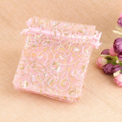 50 bucăți/lot 10x15cm 4x6inch plasă din organza pungă cu șnur pentru pungă de parfum pentru cosmetice