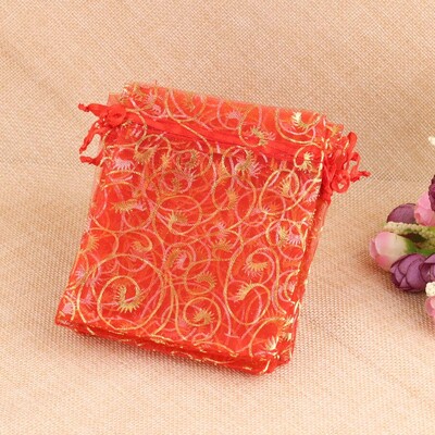 50 bucăți/lot 10x15cm 4x6inch plasă din organza pungă cu șnur pentru pungă de parfum pentru cosmetice