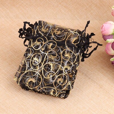 50 bucăți/lot 10x15cm 4x6inch plasă din organza pungă cu șnur pentru pungă de parfum pentru cosmetice