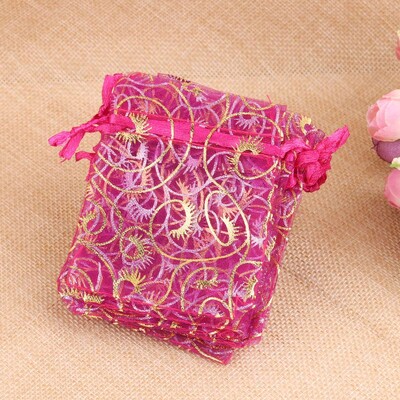 50 bucăți/lot 10x15cm 4x6inch plasă din organza pungă cu șnur pentru pungă de parfum pentru cosmetice