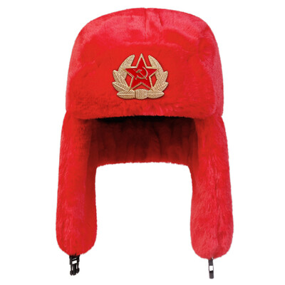 Unisex petokraka zvijezda Lei Feng šešir Zimska kapa s naušnicama Zagrijana skijaška kapa Bomber kapa za vožnju na otvorenom i aktivnosti na snijegu