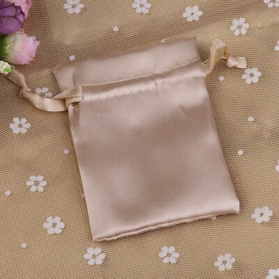 12 bucăți/lot 10x15cm Husă din satin Ambalaj de depozitare de lux Genți cu șnur