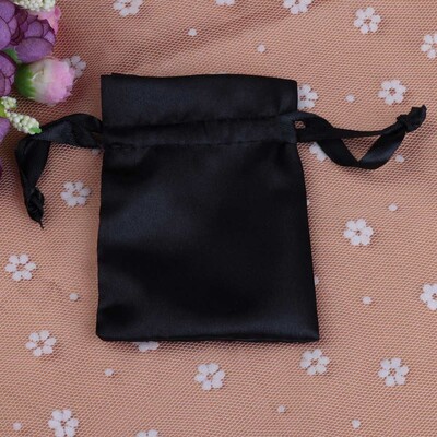 12 bucăți/lot 10x15cm Husă din satin Ambalaj de depozitare de lux Genți cu șnur