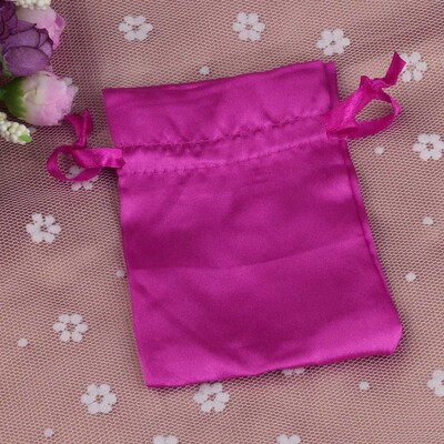 12 bucăți/lot 10x15cm Husă din satin Ambalaj de depozitare de lux Genți cu șnur