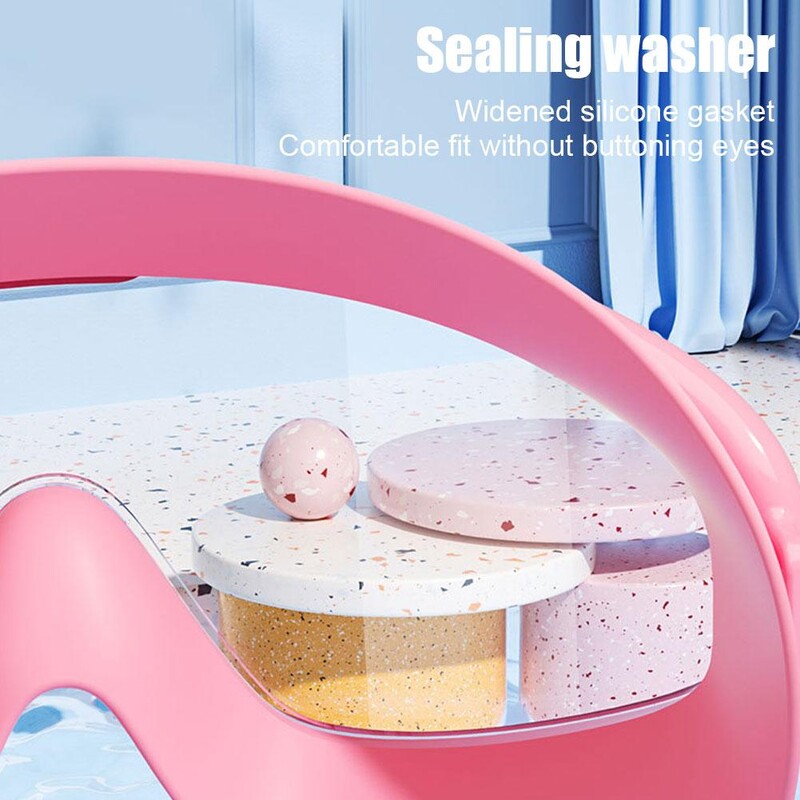 Ochelari de înot pentru adulți Ochelari de înot din silicon Cadru mare cu dopuri de urechi Ochelari HD impermeabili și anti-aburire din silicon pentru copii