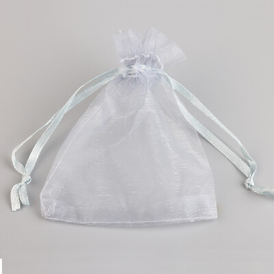 50 bucăți/lot 9x12cm Geantă mică din organza cu șnur pentru cadou de petrecere