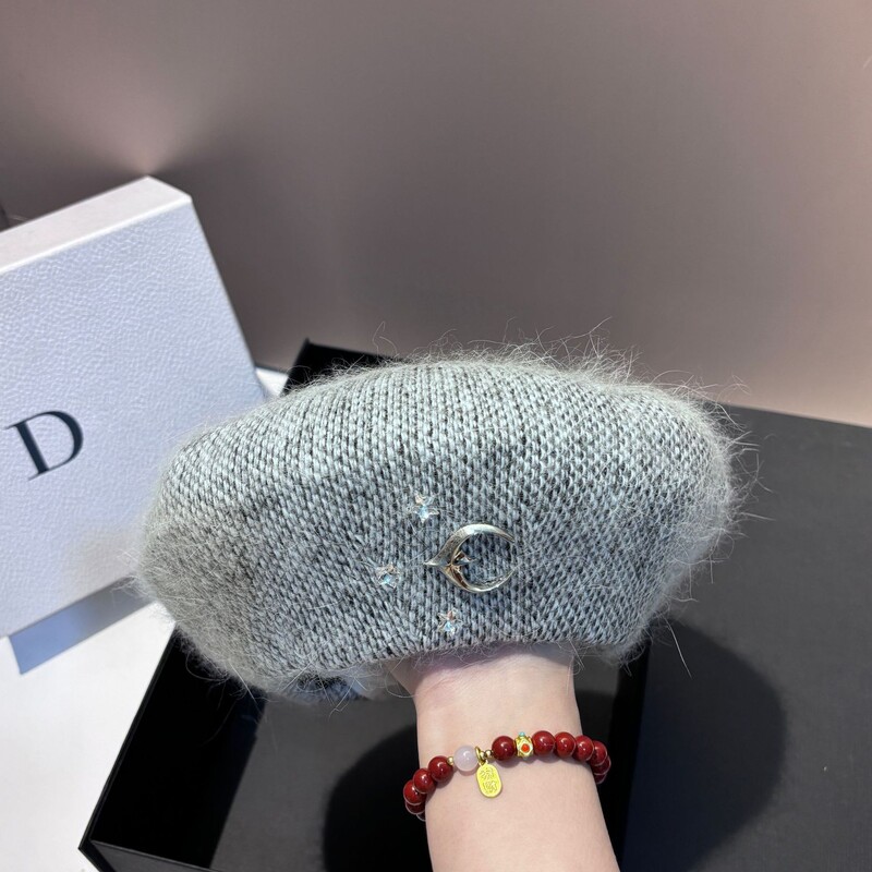 Beretă tricotată din blană de iepure angora, iarnă pentru femei, berete din lână, căciuli, pălărie de pictor pentru fete, căciulă caldă de trezire, șapcă