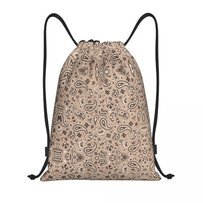 Genți personalizate cu șnur în stil Bandana Paisley Femei Bărbați Rucsac de depozitare sport ușor pentru gimnastică
