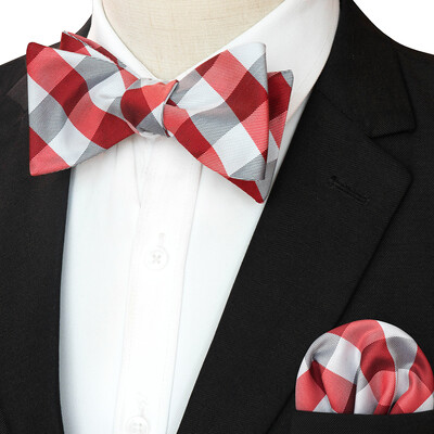 EASTEPIC svītraina tauriņa kaklasaite vīriešiem Hanky komplekts rūtains aksesuārs Paisley Neckwear Floral Design Polka Dot Pure Black Evening Party